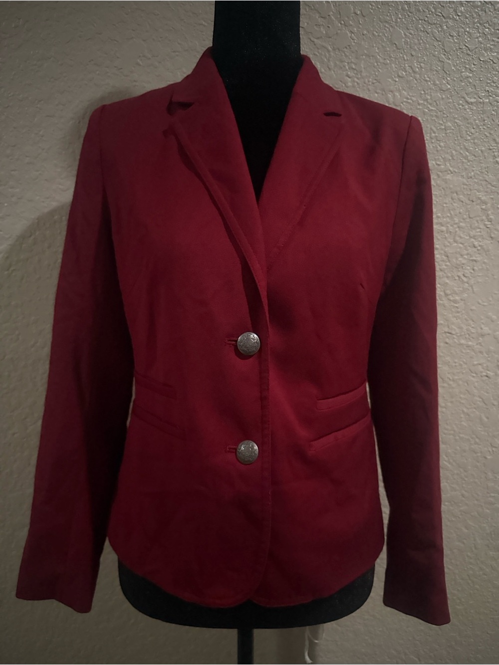 BANANA RELUBLIC LIDO SCULPTED ITALIAN WOOL BLAZER